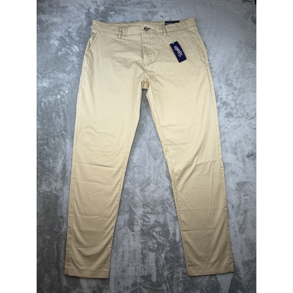 Woodies JW Pants Men's 38x33 Custom Tan Chino Performance Stretch  NWT‎ Golf